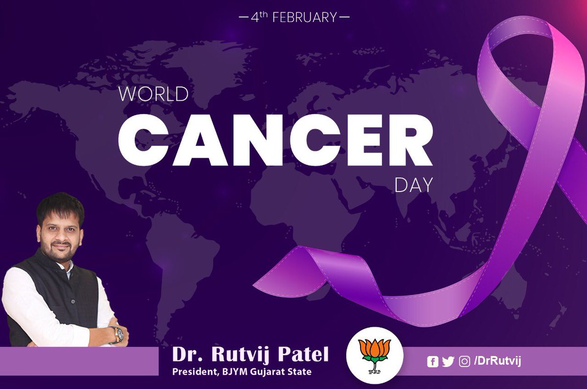 DrRutvij's tweet photo. On this #WorldCancerDay, let's unite together to fight against Cancer with positivity.

Raising awareness about cancer and it’s early detection, diagnosis &amp; treatment is the key to success.

“जब समय पर होगी पहचान, 
तभी होगा उचित निदान” https://t.co/oPxh1sTlXE