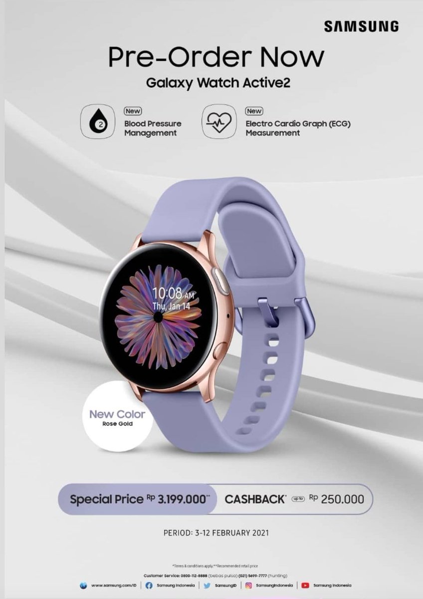 teknonia_'s tweet photo. Buat yg berencana beli smartwatch, mungkin bisa jadi pertimbangan.

#Samsung #galaxywatch https://t.co/8kMdaUQJ9L