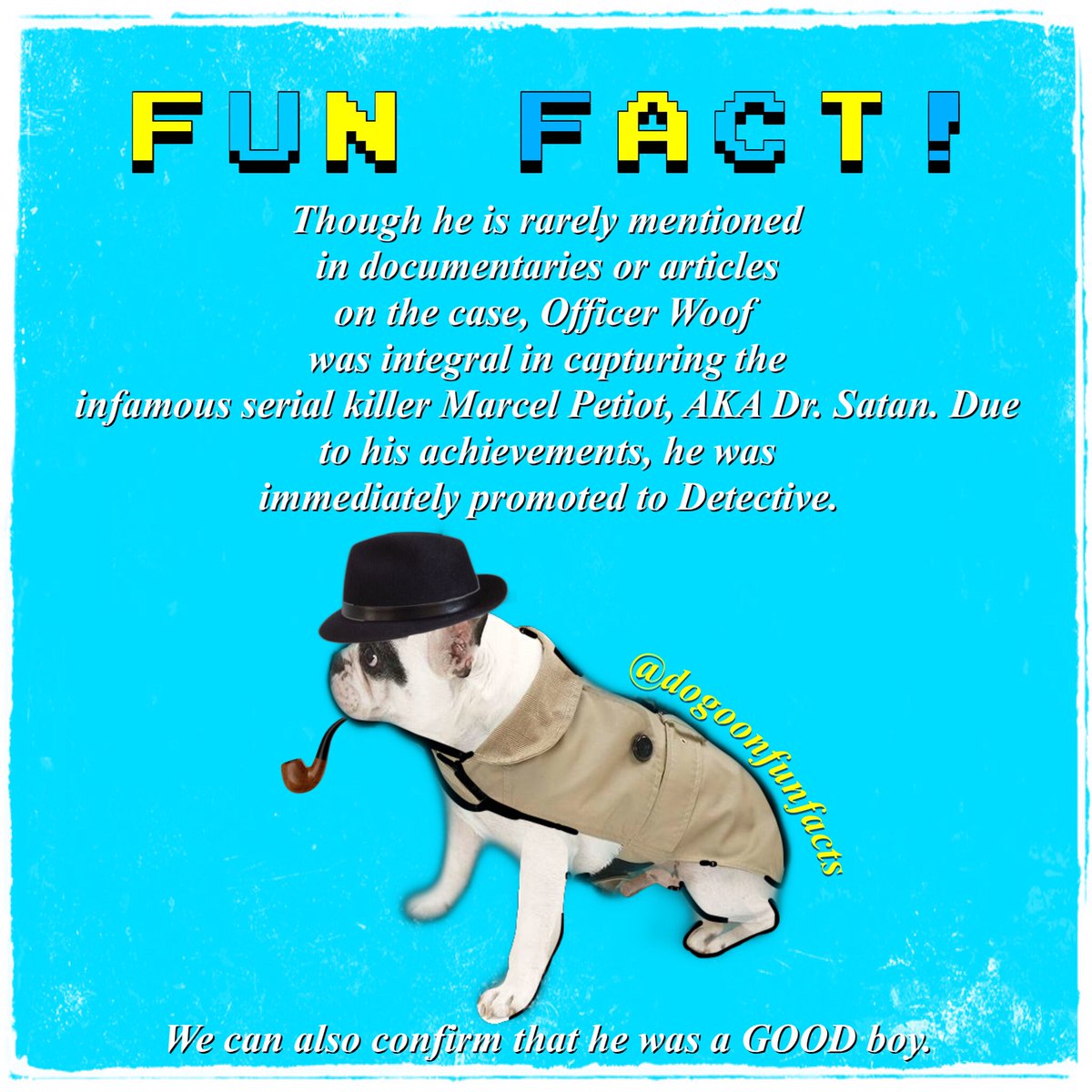 🚨 FUN FACT 🚨

A lesser known fact taken from episode 186: Doctor Satan 

He’s the hero we deserve 🐶 🔎