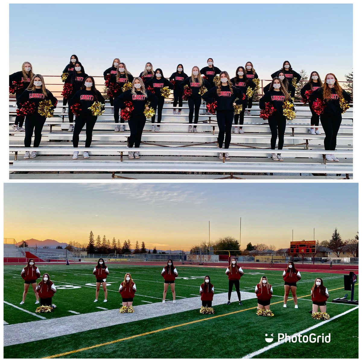 Honoring our sideline spirit teams on National Girls and Women in Sports Day! Year after year, these ladies uphold the legacy of Liberty Cheer with their athletic skills and traditions!❤️✨🦁#foreveralibertygirl #NGWSD <a href="/usacheer/">USA Cheer</a> <a href="/LHSLionsSports/">Liberty Athletics</a>