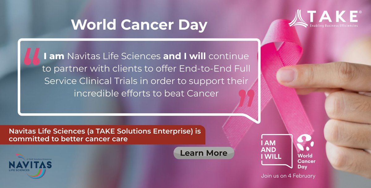 We praise our team who continue to drive and improve clinical outcomes for oncology trials across the globe. Together we will make a difference! bit.ly/39JvmpB
#IAmAndIWill #cancerresearch #clinicaltrials #oncologyclinicaltrials #oncology #CRO