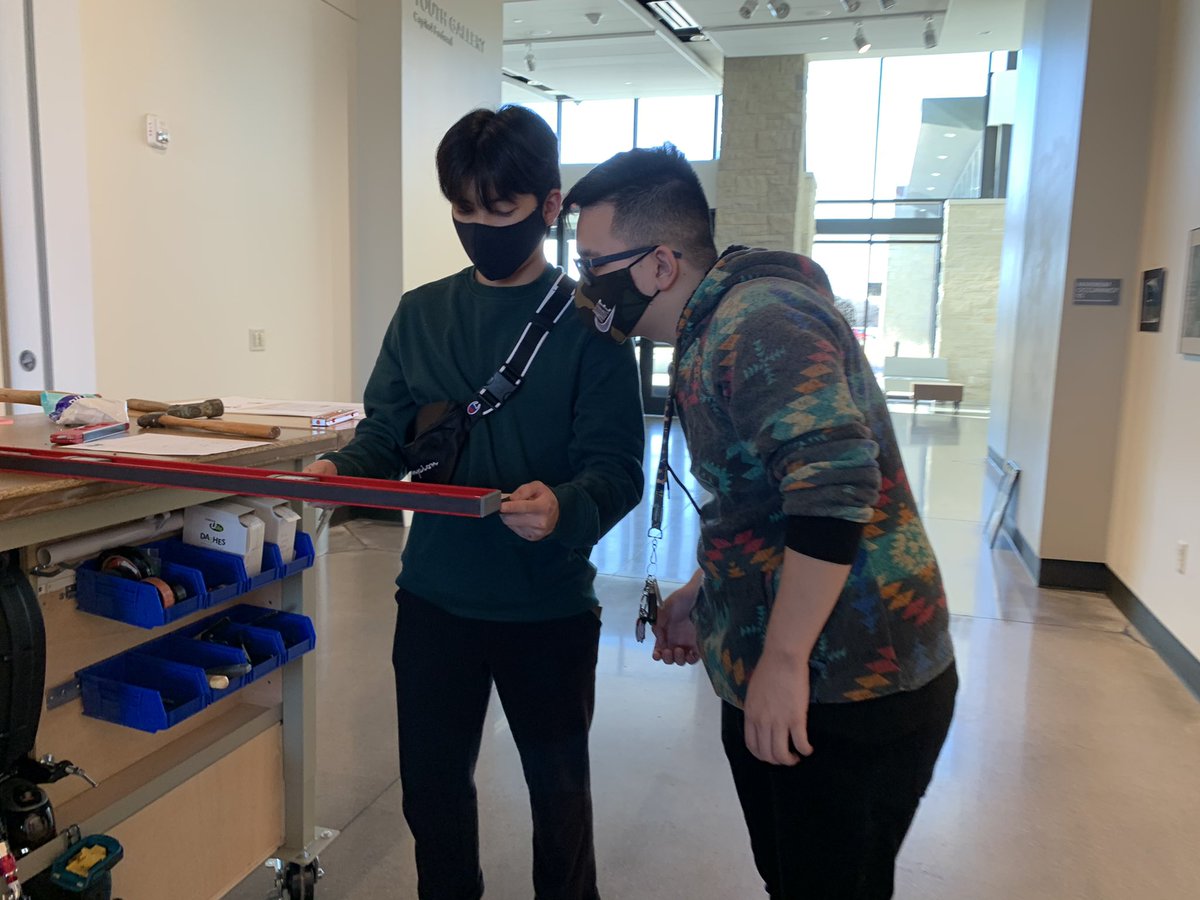 shellsallster's tweet photo. Spent the afternoon ￼w/ these talented students. They curated &amp; installed the Gold Key portion of the Eastern Kansas Scholastic Art Awards Exhibition. Shout out @MarkArtsKS for providing this #CollegeAndCareerReady opportunity for artists. #WPSproud #WeArtTogether #WeFlyTogether https://t.co/QfD4SyYHWb