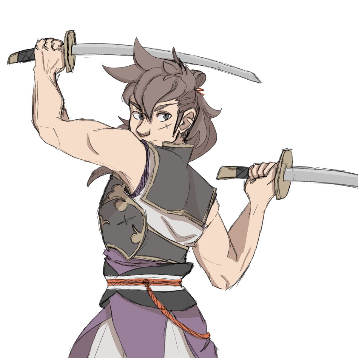 artingoyle's tweet image. Anatomy practice ft Hinata

#FireEmblem  #fanart