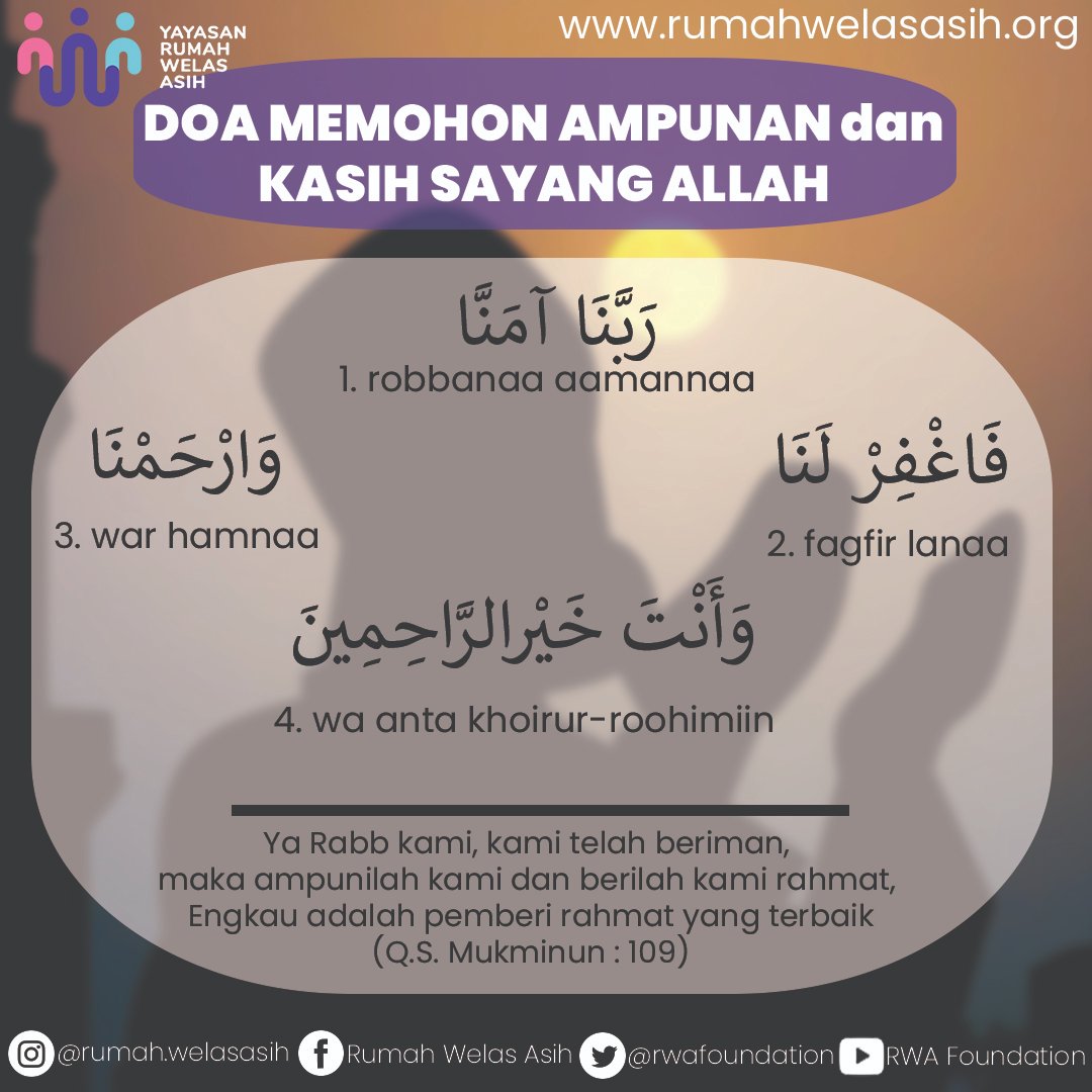 Doa Mohon Ampunan dan Rahmat Allah 