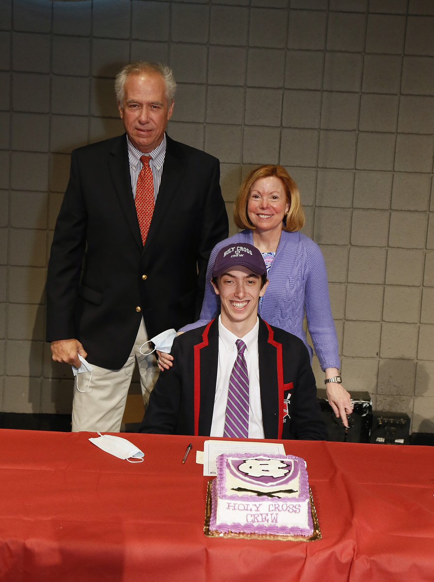TeamHagerty's tweet photo. We’re so proud of @JedNeal2 who signed with @GoHolyCross today! #GoCrossGo https://t.co/WUkd9sOyA4