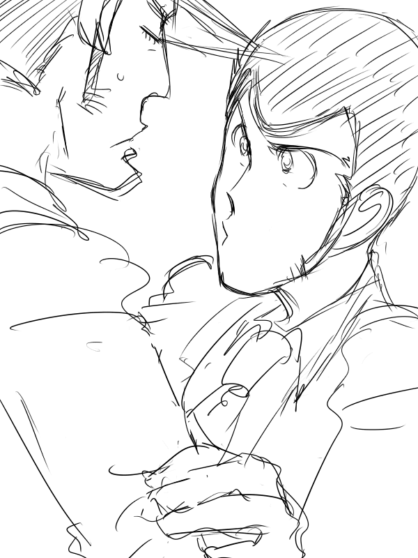 #二次創作 #Fanart 
過去絵。当アカウントは今年も愛され警部を愛でていきます 