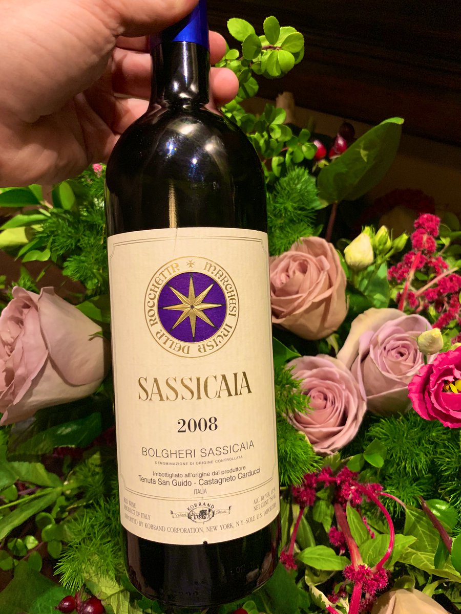 08 Sassicaia is showing great now. Dried cherry, sandalwood, balsamic, red plum, rose, tar, cedar. Drink now keep 25 #wine #winetasting #supertuscan #sassicaia #winelover #sommelier