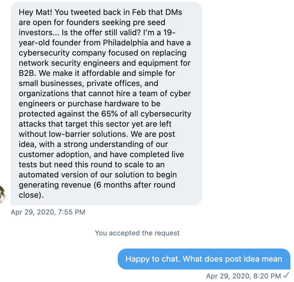 His initial message was fine. It was long, but I could tell he was young and hungry so I took the bait and decided to engage. I almost always engage.