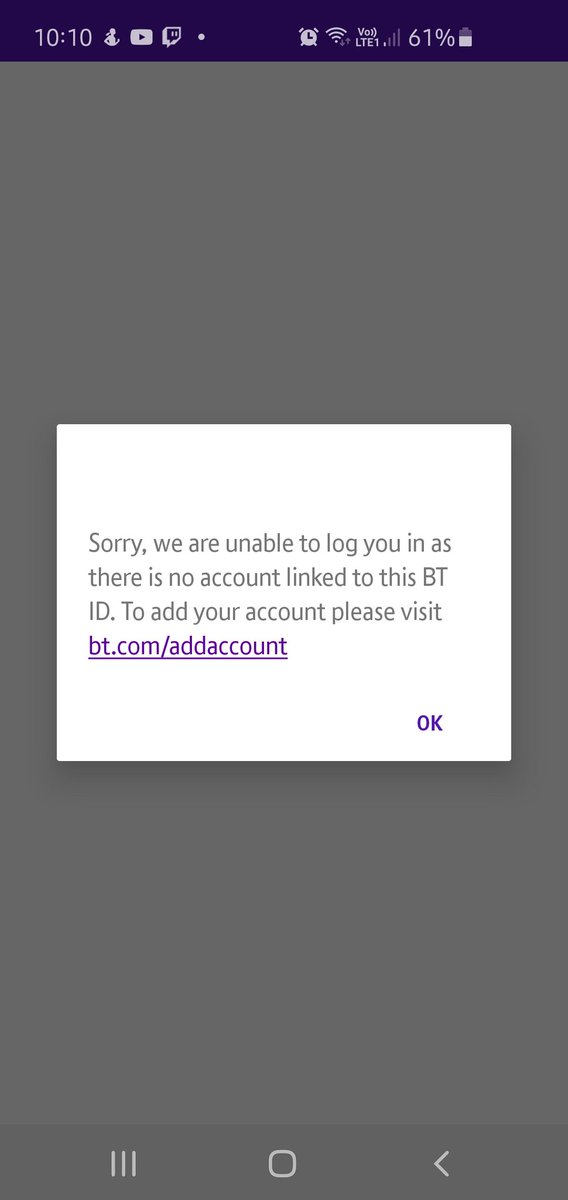 Mysticalsox's tweet photo. @bt_uk Yes... Just been on the phone to you guys and they don't even understand why I can't access my account https://t.co/H6vPiarRm4