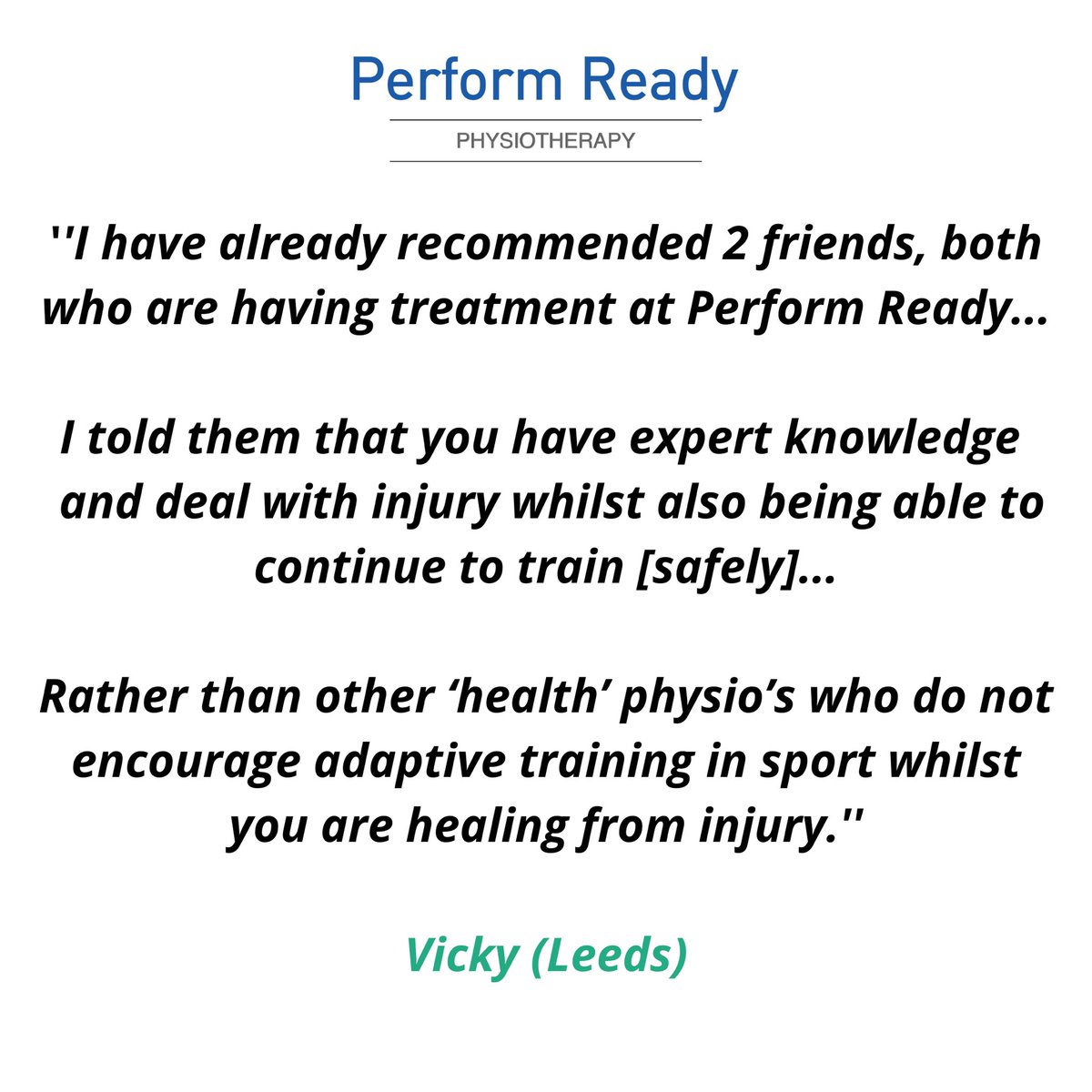 Rest is usually not best!

The aim in rehab is to fix your problem and keep your training.

This might mean a few modifications in the short term but we know how important keeping you fit and active is...

So we will always work hard to keep you training, even when injured!