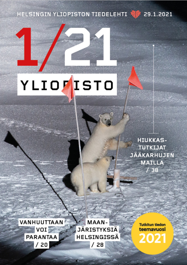 PolarYear's tweet photo. On the cover of the new @yliopistolehti @INAR_fin #PANDAgroup #Arctic #research https://t.co/NGyG9Tr7Qc