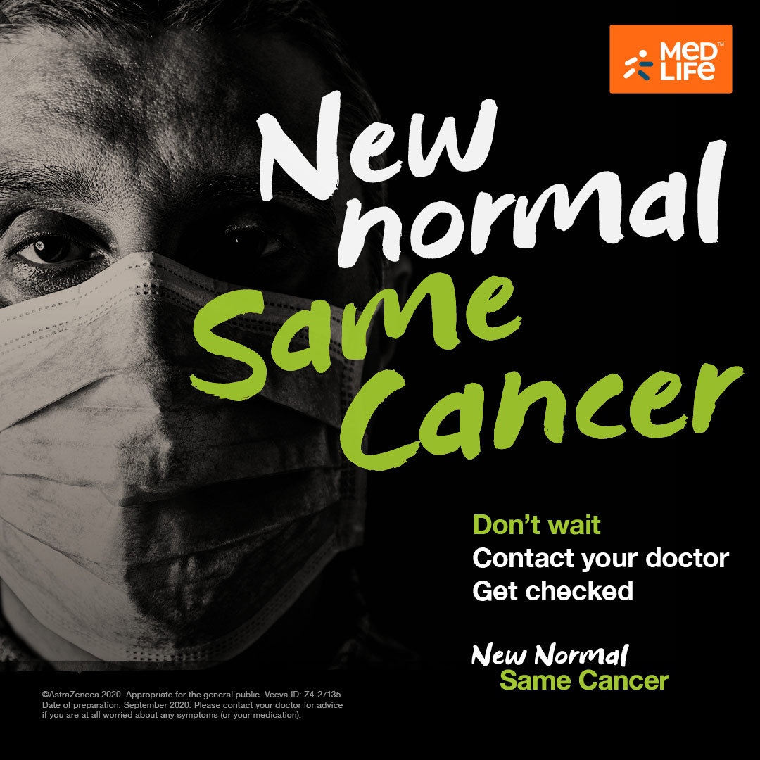 People are waiting for COVID to be over. It’s the New Normal, but it’s still the Same Cancer. Avoid Contact but Not Treatment. #NewNormalSameCancer #WorldCancerDay #LetsFight @AstraZenecaIn