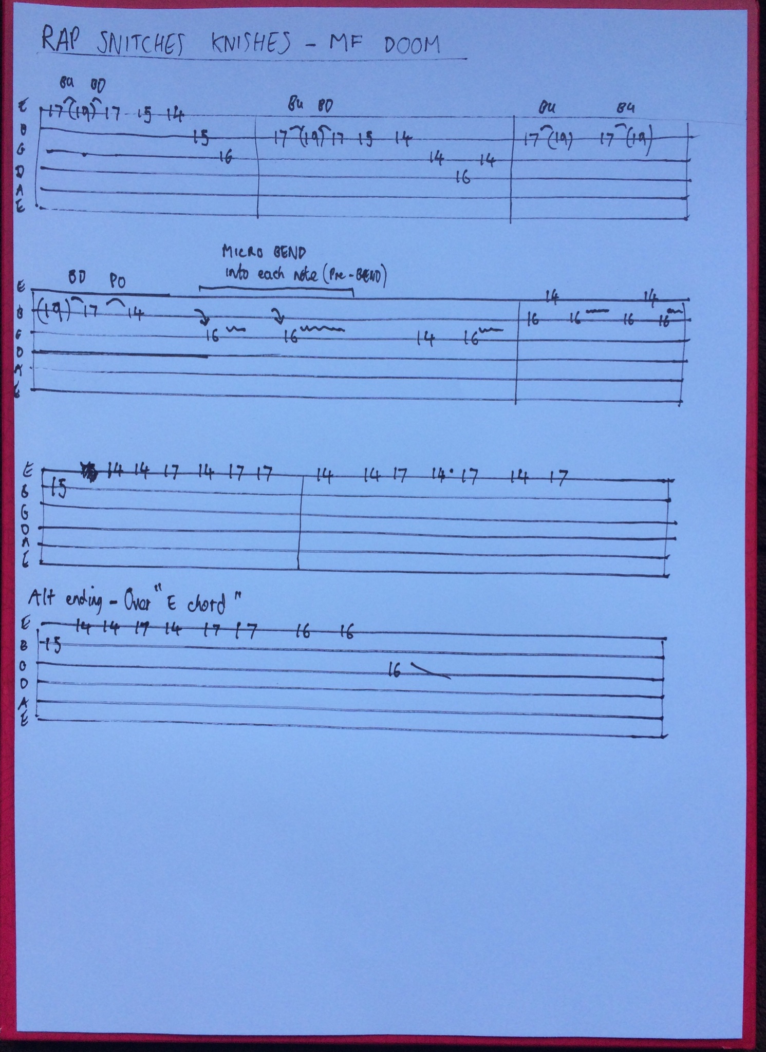 Coffin Nails (Rap Snitches) MF Doom Sheet Music For Guitar,, 58% OFF