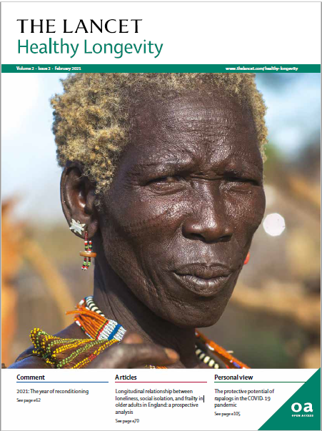 LancetLongevity's tweet photo. Our Feb issue is out! Featuring research on links between #loneliness, social isolation & #frailty, systolic #bloodpressure in #SouthAfrica, early #biomarkers of dementia, the potential for #rapalogs to tackle #COVID19, frailty prevalence in #USA & more
👉https://t.co/IAeGJs3NO0 https://t.co/A7zpGhpFmF