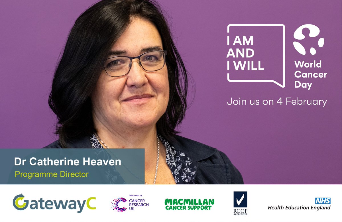 GatewayC_'s tweet photo. We asked the @GatewayC_ team what pledge they will make. 
1/5: "I am Dr Cathy Heaven and I will ensure healthcare professionals across England have access to high-quality cancer education during the current COVID-19 pandemic and beyond". https://t.co/UXPM9WO0jJ