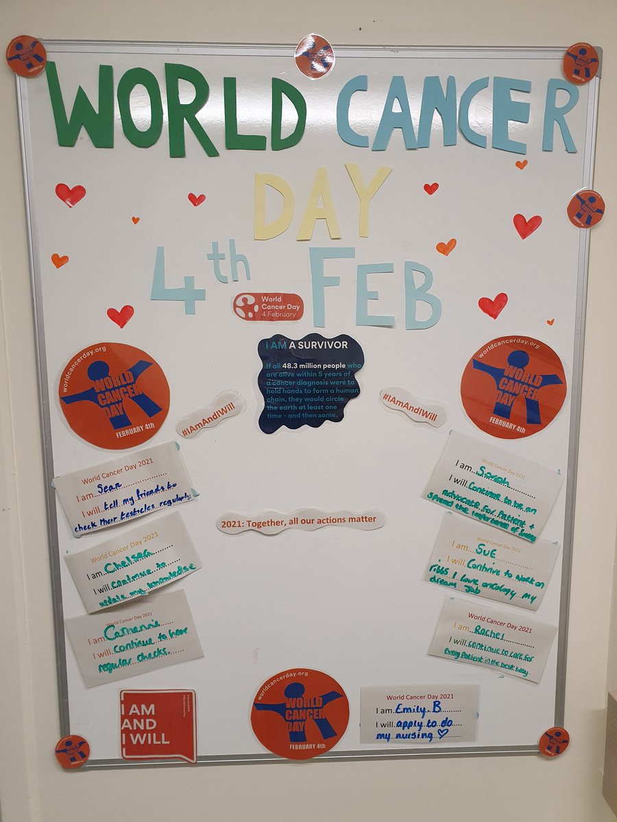 Team ribbs pledges. #supportingworldcancerday