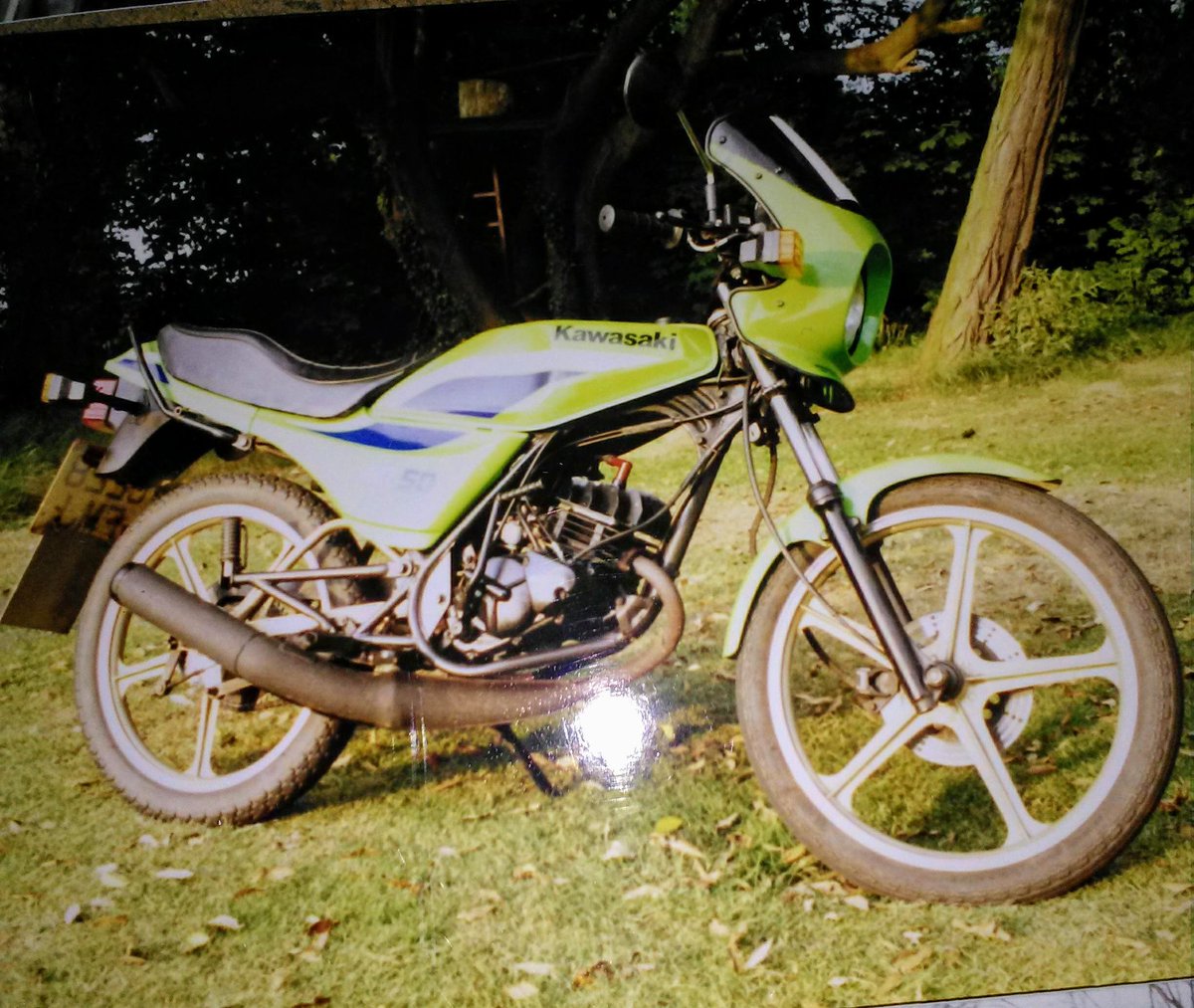 SRT_0573's tweet photo. @Kawasaki_News My 1988 AR50 🙂 https://t.co/8Z9lJok3sm