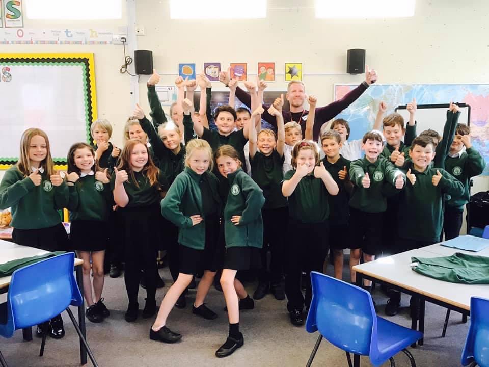 StaySafeCIC's tweet photo. #ThrowbackThursday another lovely visit to a lovely school. 2019 Anti-bullying day @lostwithiel_plt Hope you’re all well guys! Sending love and positive vibes from #teamstaysafe https://t.co/CVvADA9uCu