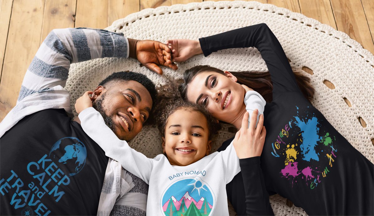 Aujourd'hui MyNomad vous montre les tee-shirts pour toute la famille ! 👨‍👩‍👦‍👦😍