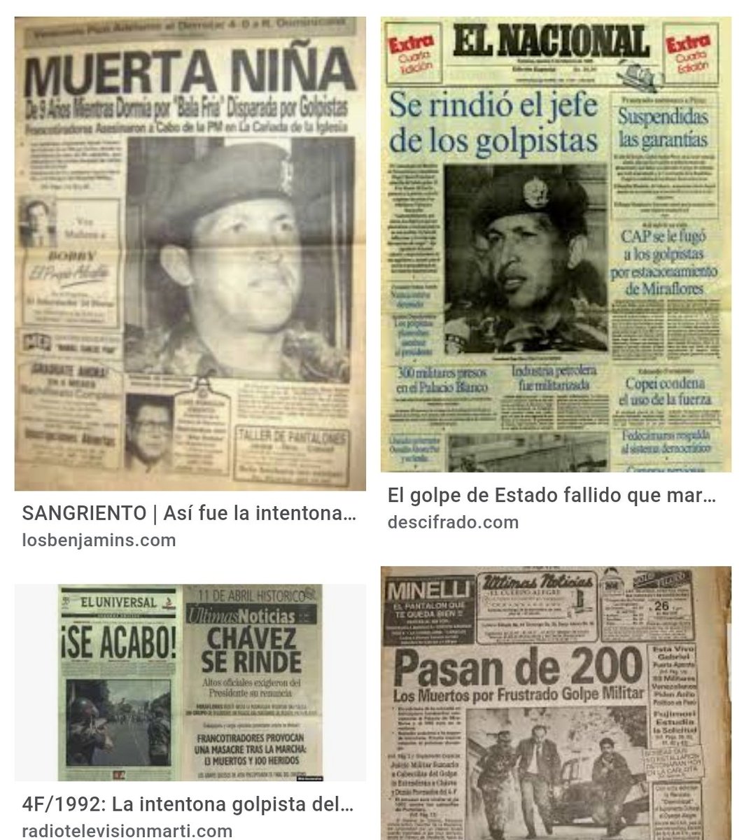 TAMARA_SUJU's tweet photo. #Venezuela. #4F hace 29 años, los venezolanos amanecimos d GOLPE e Intento d Magnicidio contra El Presidente Carlos Andrés Pérez. Los golpistas encabezados x Hugo Chavez,  asesinaron a ciudadanos indefensos en las calles, trataron d matar a la 1ra Dama y sus hijos. HUGO se rindió https://t.co/8LqjQ3GVJg