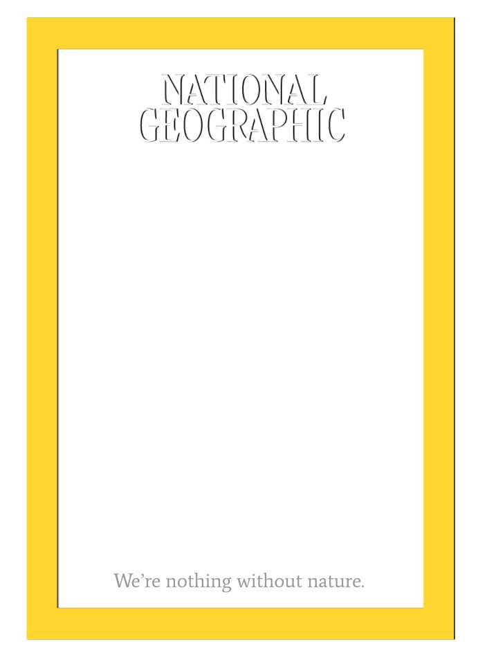 national geographic blank cover