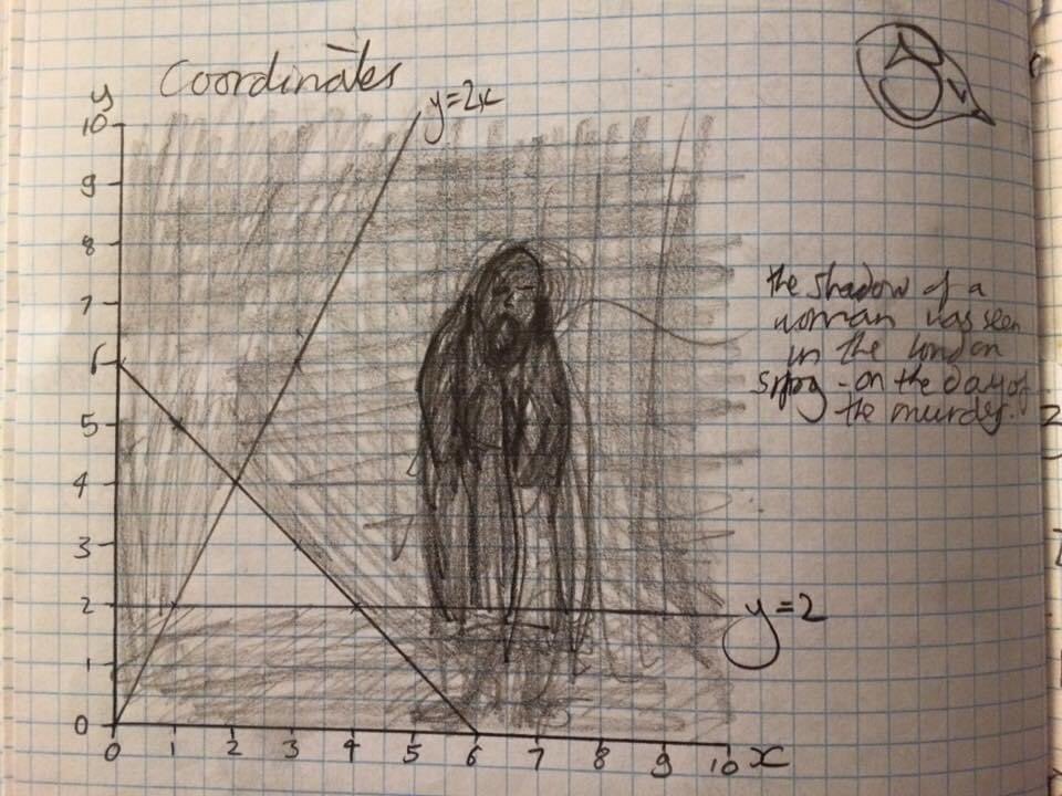 Found my old maths book from when I was 12ish ...My teacher used to say my margin notes were distracting 。。 I don’t see it