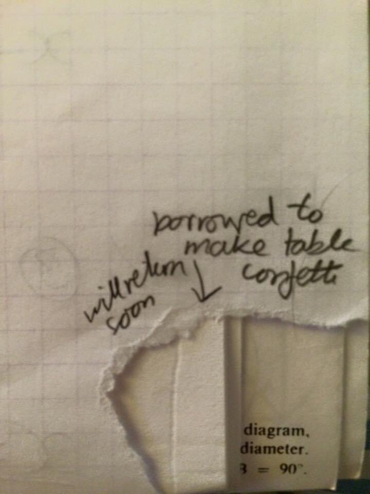 Found my old maths book from when I was 12ish ...My teacher used to say my margin notes were distracting 。。 I don’t see it