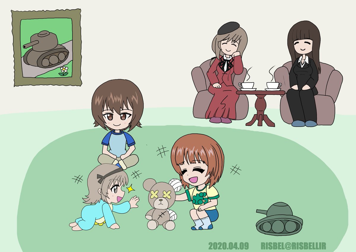 幼少期シリーズ りすべるrisbel のイラスト