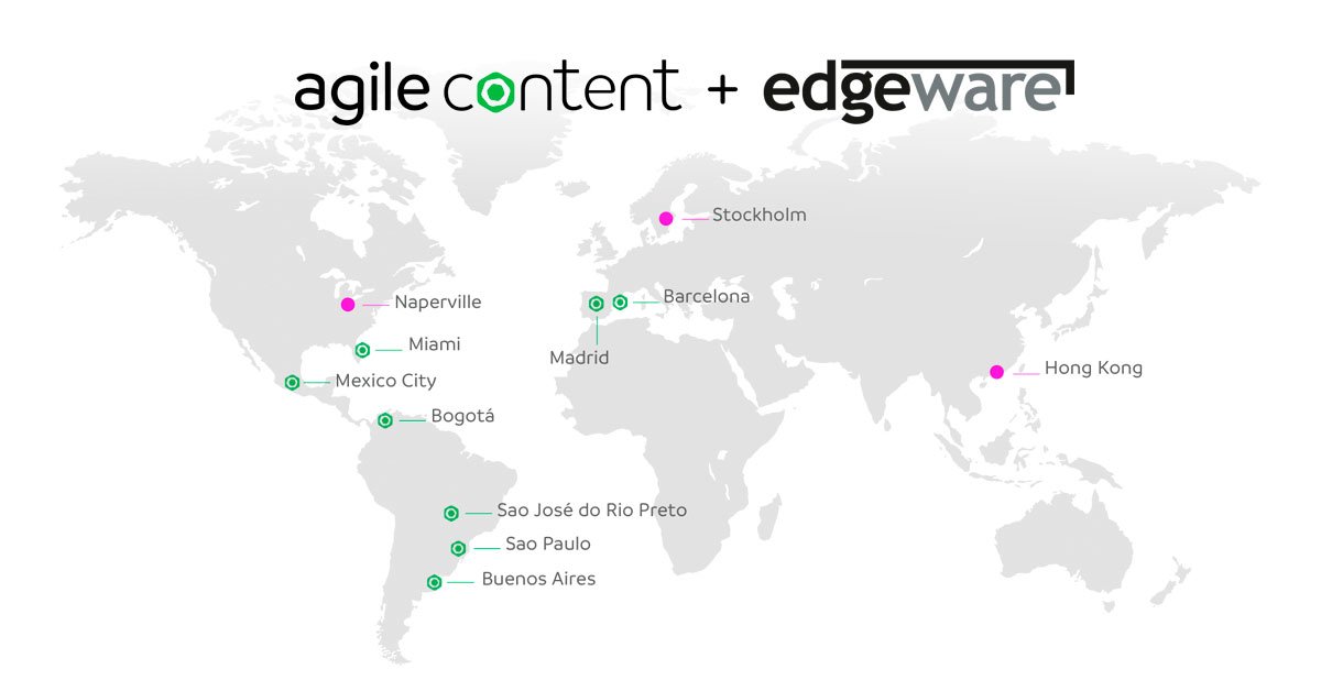 Edgeware is now part of Agile Content.
Agile Content + Edgeware - a step forward to the consolidation of the European OTT tech landscape. Read more here: bit.ly/3akx8ws