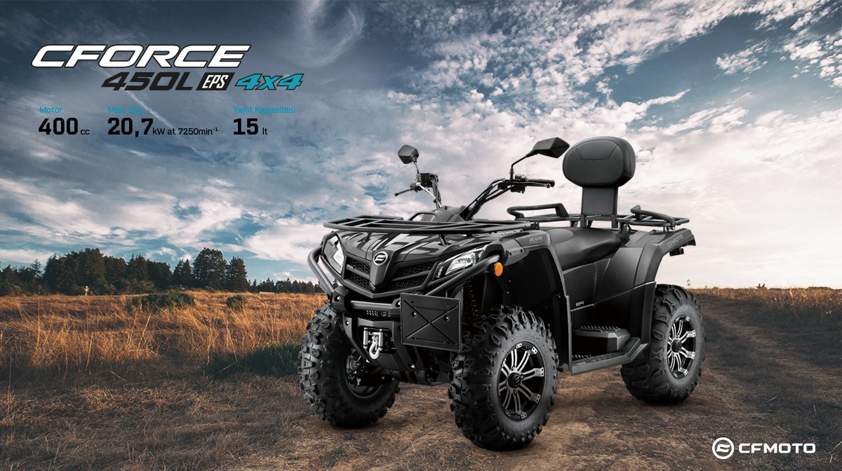 cfmototurkiye's tweet photo. CFORCE 450L EPS sahip olduğu kilitlemeli ve manuel düğme kontrollü 4x4 ve 2x4 seçim özelliği bulunan çekiş sistemi, hem arazide hem de düz yolda kontrollü ve rahat bir şekilde sürüş yapmanızı sağlar.
Yakından incelemek için > https://t.co/9kLqMrWARJ
•
#cfmoto #cforce450 https://t.co/uGD1PEMOzH