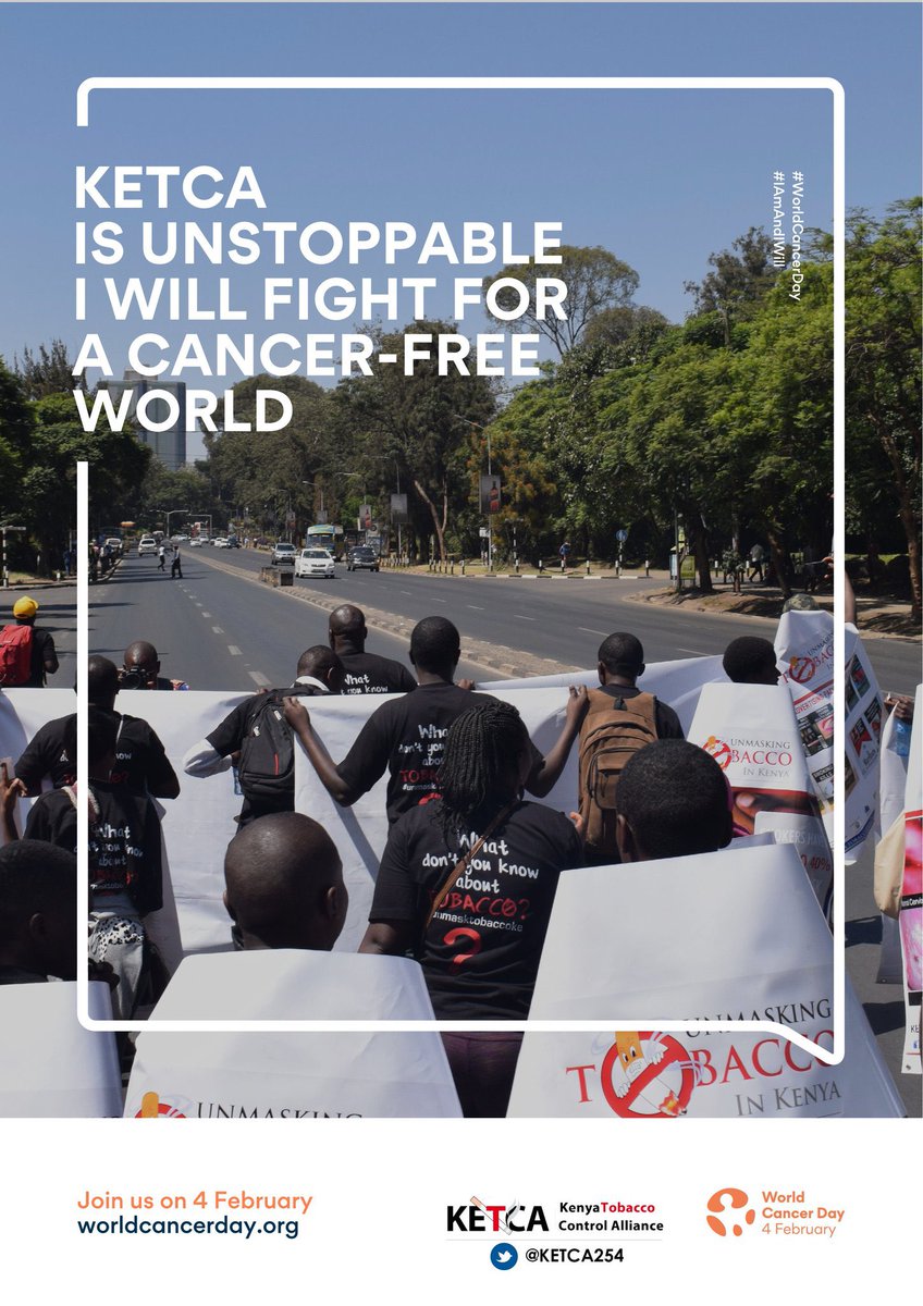 KETCA254's tweet photo. Today is #WorldCancerDay
This #worldcancerday2021 we join the rest of the 🌎 in the advocacy for a #CancerFree society through prioritization of preventive strategies like #TobaccoControl & #AlcoholControl. @CTC_AFRICA
#TobaccoFreeKE = #CancerFreeKE
#IAmAndIWill #CancerStudyKE https://t.co/SuAVnFPe6F