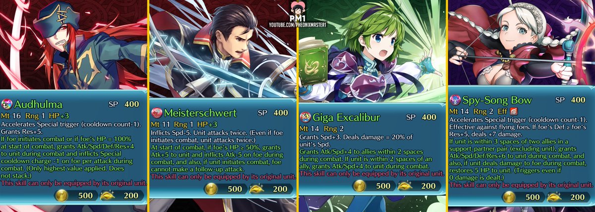 All NEW Weapon Refines for February 2021 - Joshua, Sword Reinhardt, Flying Nino, and Nina!

RTs are much appreciated! 😁

Which one do you like the most?