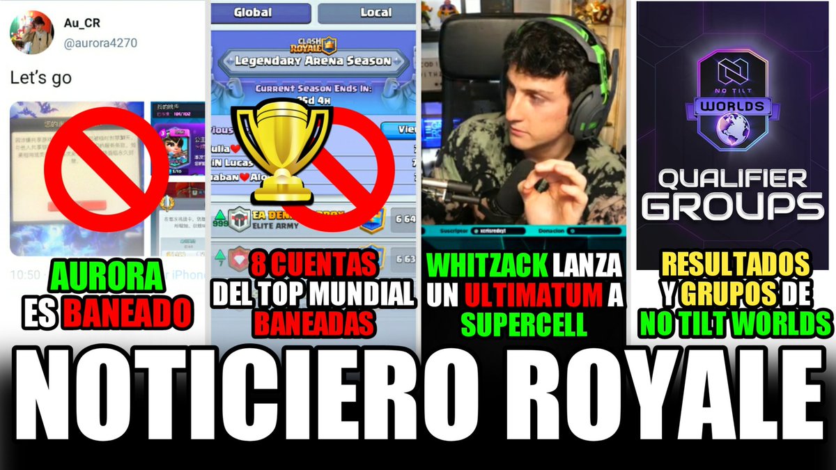 ¡Nuevo Video!🥰

WithZack puede DEJAR Clash Royale | BANEAN a AURORA | MÁS BANEADOS en el TOP MUNDIAL para CRL

📎:youtu.be/j2iHKdYLsjk

Se Agradece🔃❤️