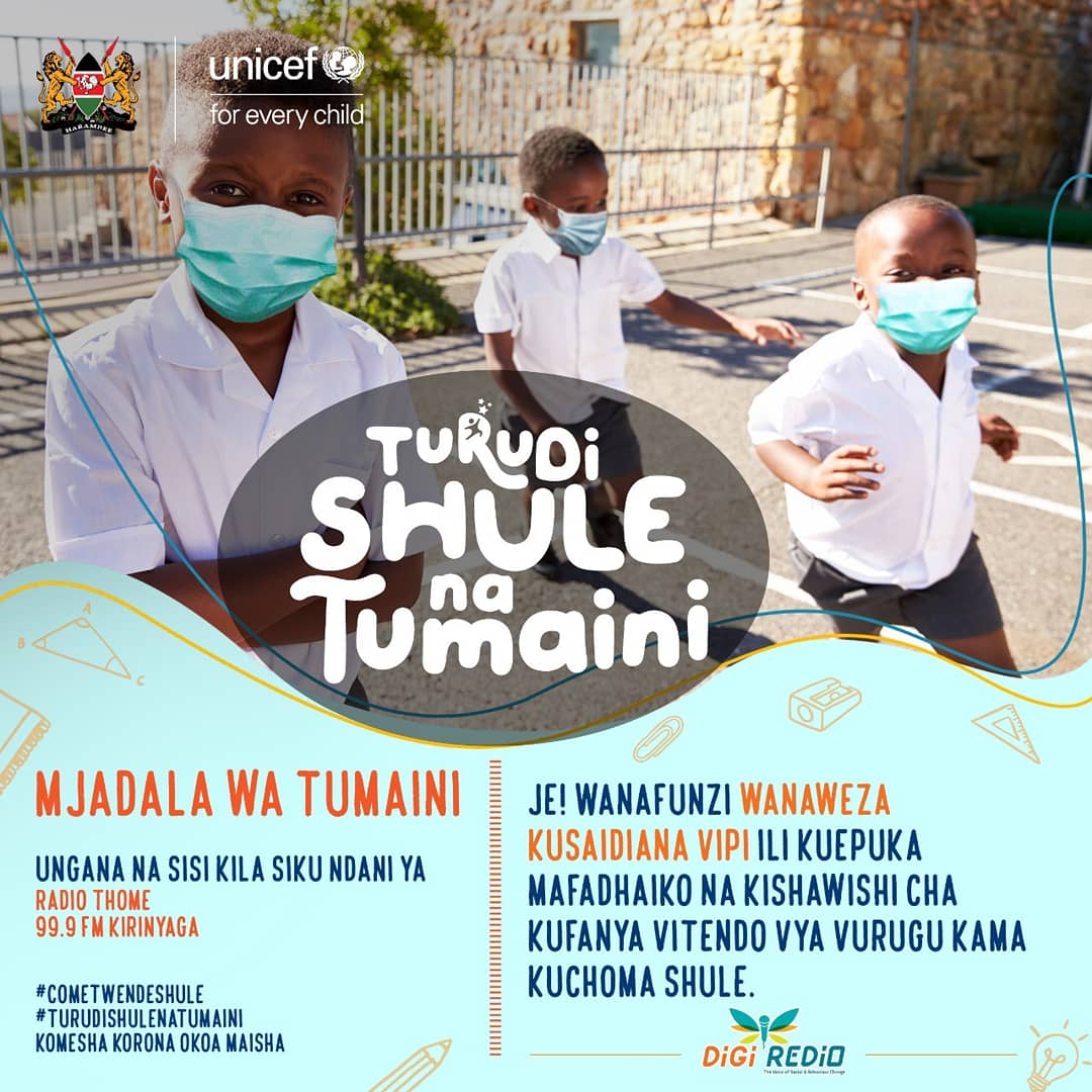 thome_radio's tweet photo. Arutwo mangìteithania atìa gwìthemana na mìtangìko na kùingìra maùndùinì moru ta gùcina thukuru na haro.

#TurudiShuleNaTumaini 
#cometwendeshule 
#komeshacoronaokoamaisha 

#radiothomefm 

@DigiRedio https://t.co/vWq8oykAgm