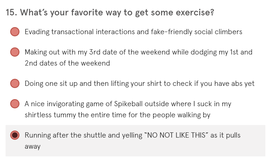 datamatch_me's tweet image. Are you working out more than your relationships are? 🤔 #datamatch #tbt questions from last year 💗