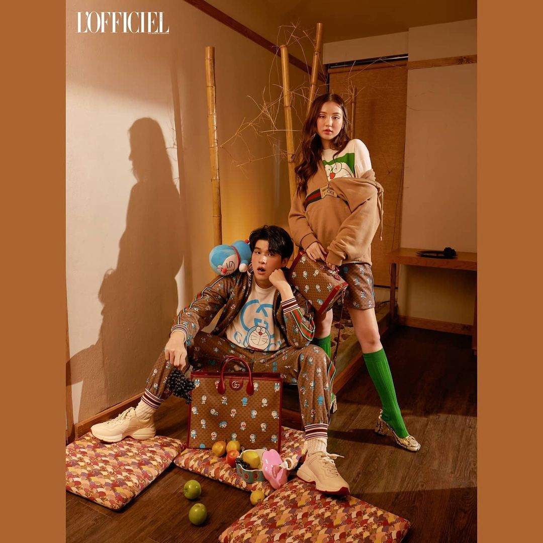 RomeoRandhy's tweet photo. Sky Wongravee &amp; Thanaerng for #DoraemonXGucci 

@skywongraveee #skywongravee @THANAERNG  #THANAERNG
#Gucci #GucciPin
#LOfficielThailand #LOfficielMode
#LOfficielThailandFebruary2021 https://t.co/OxqDpEjQCg