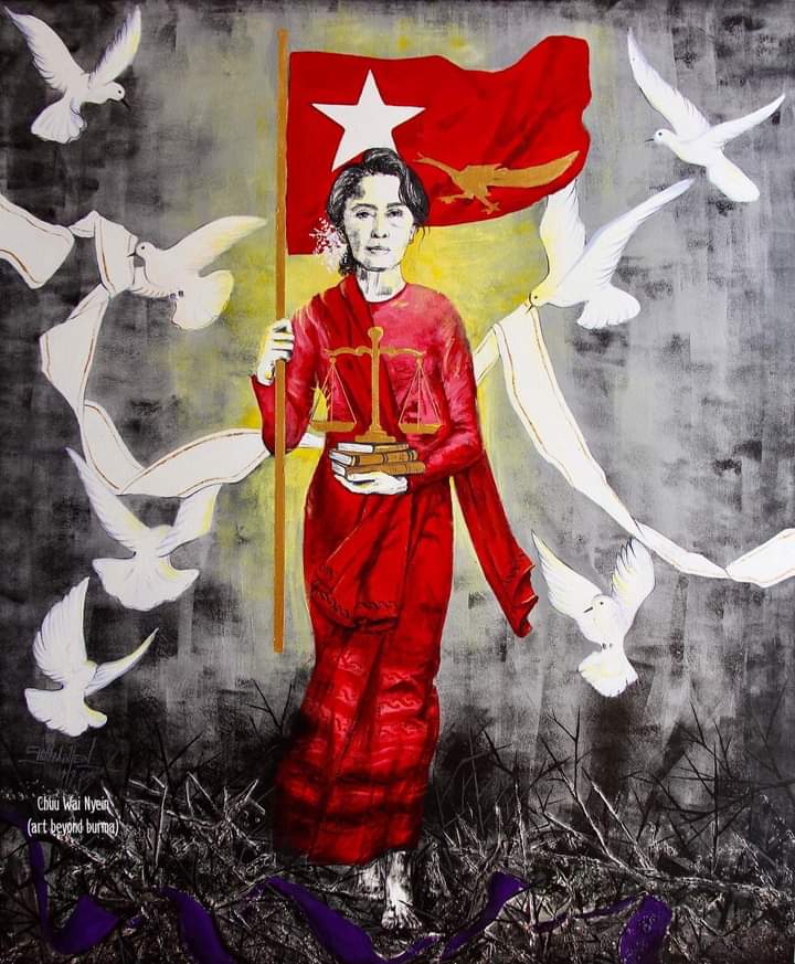 အဓမ္မကို အာခံခြင်း
#savemyanmar🇲🇲 
#WeVoteNLD 
🛑🛑🛑🛑🛑
Art Credit : Chuu Wai Nyein