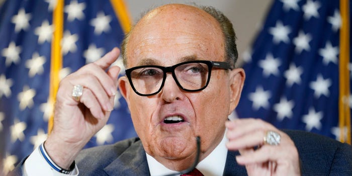 Election_NC's tweet photo. Rudy Giuliani Tests Positive For COVID-19, Trump Says https://t.co/4cwYQK3Euk https://t.co/M0I4gCwgp9