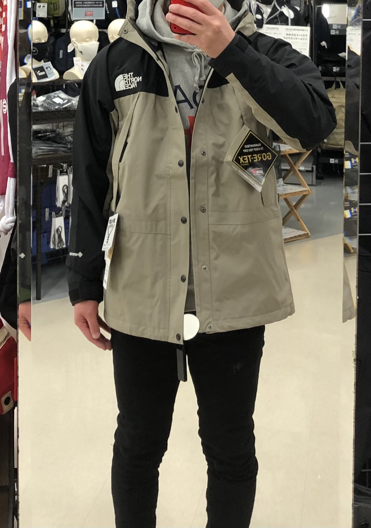 THE NORTH FACE メンズ マウンテンパーカー ミネラルグレー | daspi.ro