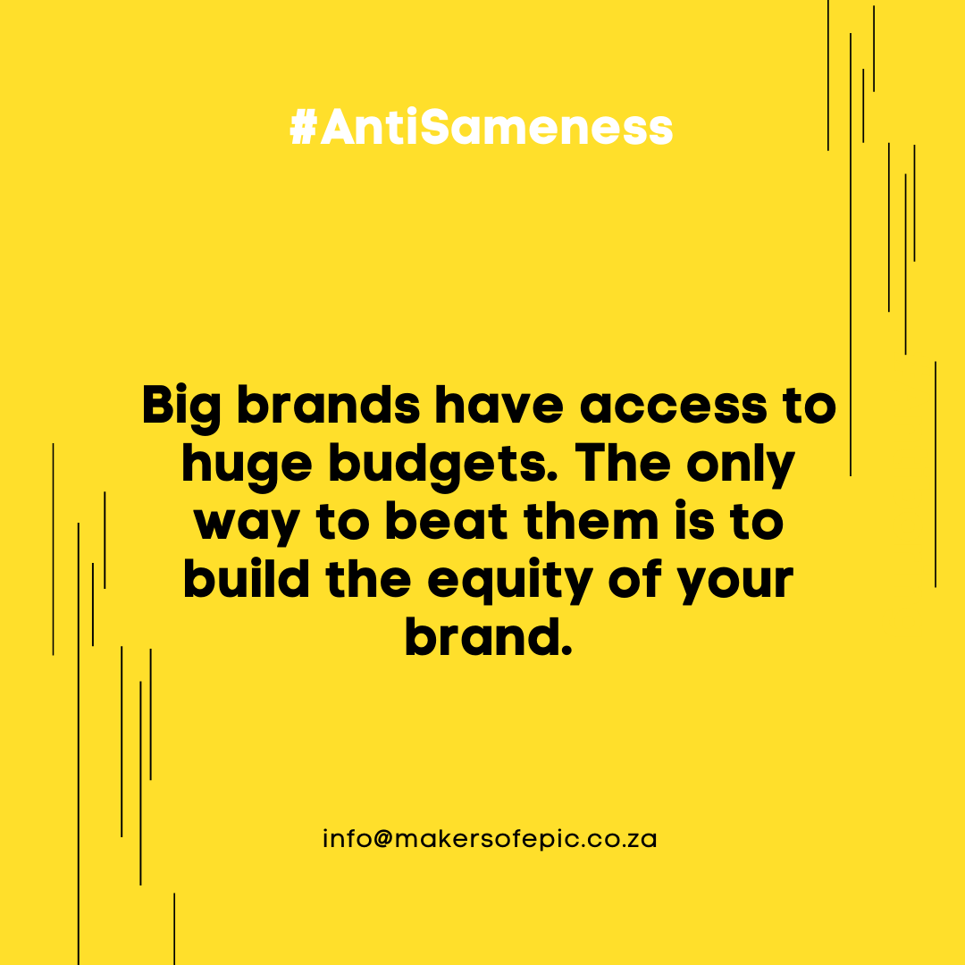 EpicAnti's tweet photo. Let us help you make more noise with a small budget. Info@makersofepic.co.za.

#BrandAgency #brandbuilders #Antiboring #thursdayvibes #thursdaymorning https://t.co/NIUxDk9RIi