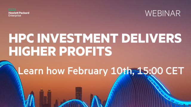 FlorianJay_'s tweet photo. #HPC speeds up the pace of innovation but how much does an investment in HPC boost your bottom line? Experts from HPE and Hyperion Research discuss how you can out-compute—and out-earn—your competition with HPC. Join our webinar on Feb 10, 15:00 CET. https://t.co/d1U3kHRsI7 https://t.co/UaNWcy5jUm
