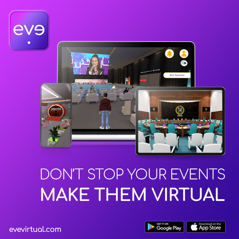eve_virtual1's tweet photo. You Don't Have To Stop your events!
we can bring the world together under on platform #evevirtual
contact us now for more details info@evevirtual.com

#saudiaarabia #unitedarabemirates #innovation #virtualevent #virtualconference #virtualactivities #virtualeventoftheyear #event https://t.co/uuAKXoUxUh
