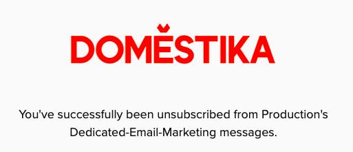JudithStr's tweet photo. Glad someone is dedicated to me. 

Truly don't get how we still show the back-end name of email marketing lists on front-end unsubscription pages. @DomestikaEn https://t.co/0bfTehPJHJ