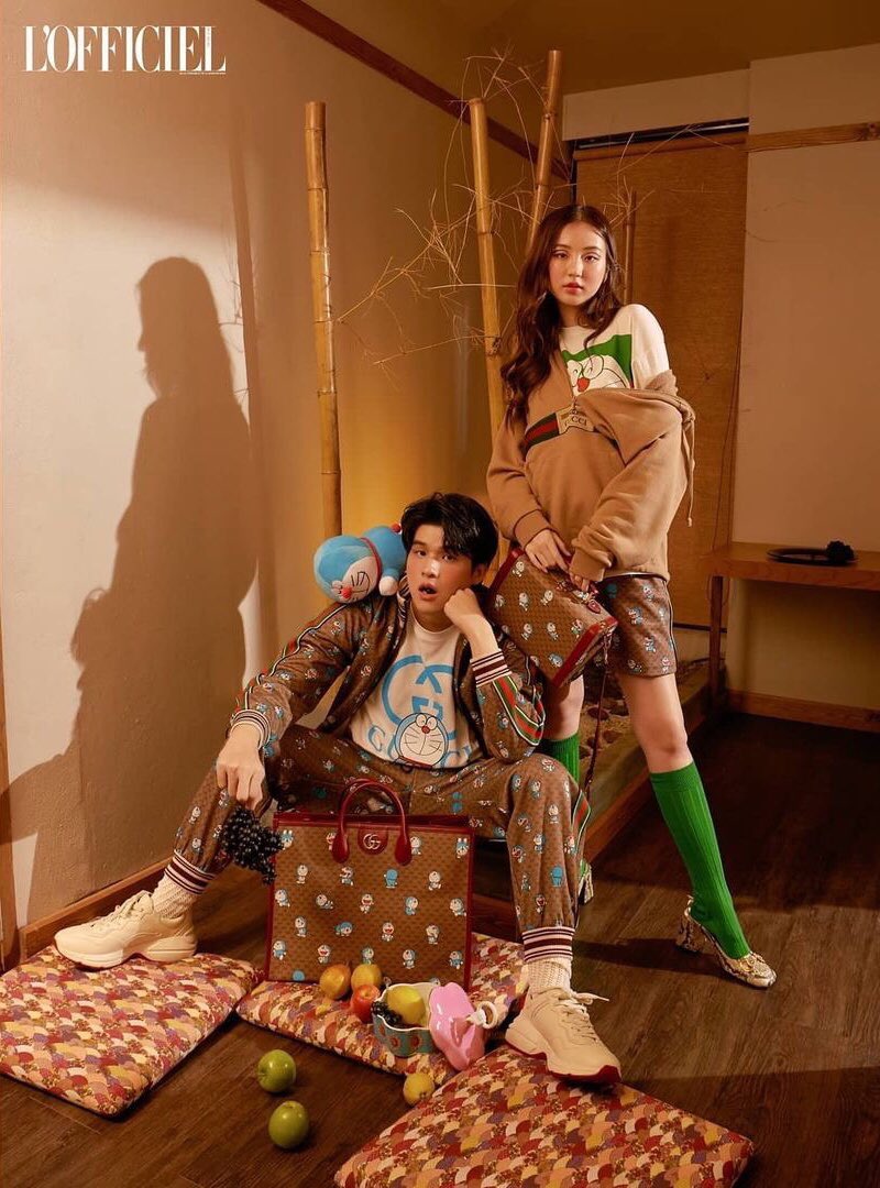 RAINNiRAINNiNNG's tweet photo. สกายหว่องกับน้องเหนิงน่ารักจิงๆ
#DoraemonxGucci
#Gucci #GucciPin
#LOfficielThailand #LOfficielMode
#LOfficielThailandFebruary2021
#THANAERNG
#skywongravee https://t.co/OQOU6jxHgn