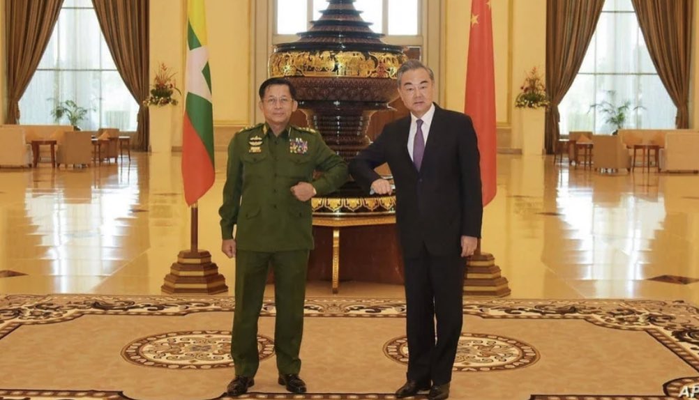 China  secretly support  Myanamr military coup  for their own benefits.#ShameonyouChina #JusticeForMyanmar(burma)#WhatsHappeningInMyanmar
