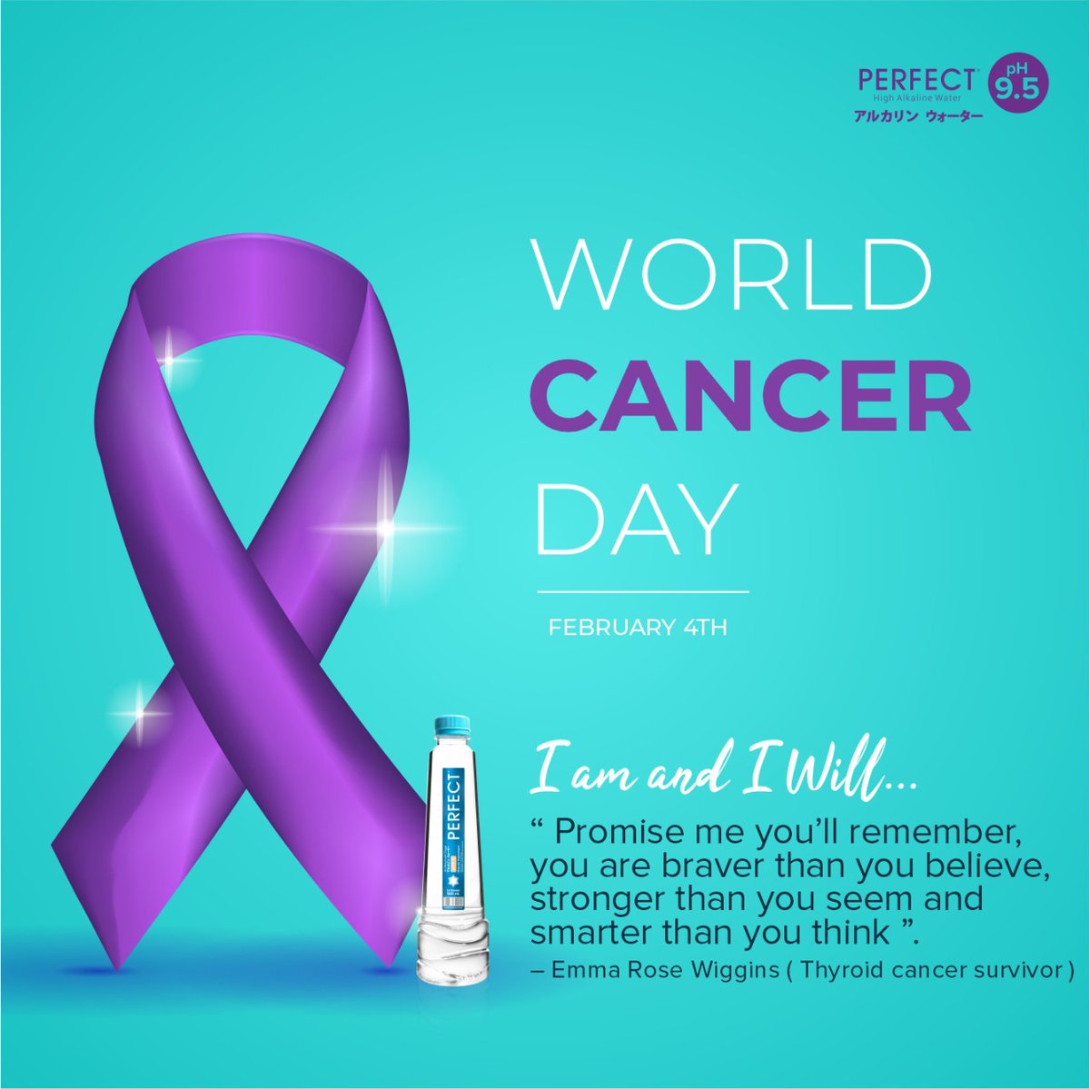 Perfecting_you's tweet photo. Happy Wolrd Cancer Day 2021

Sesulit apapun perjuanganmu, mari terus berjuang untuk Hidup Sehat &amp; Jangan Pernah Menyerah Pada Keadaan !
.
"I am and I Will"
.
#wolrdcancerday #iamandiwill #nevergiveup #pedulikanker #minuman #airphtinggi  #alkalinewater #PERFECT
#PERFECTSolutions https://t.co/J4fLPmwsaQ