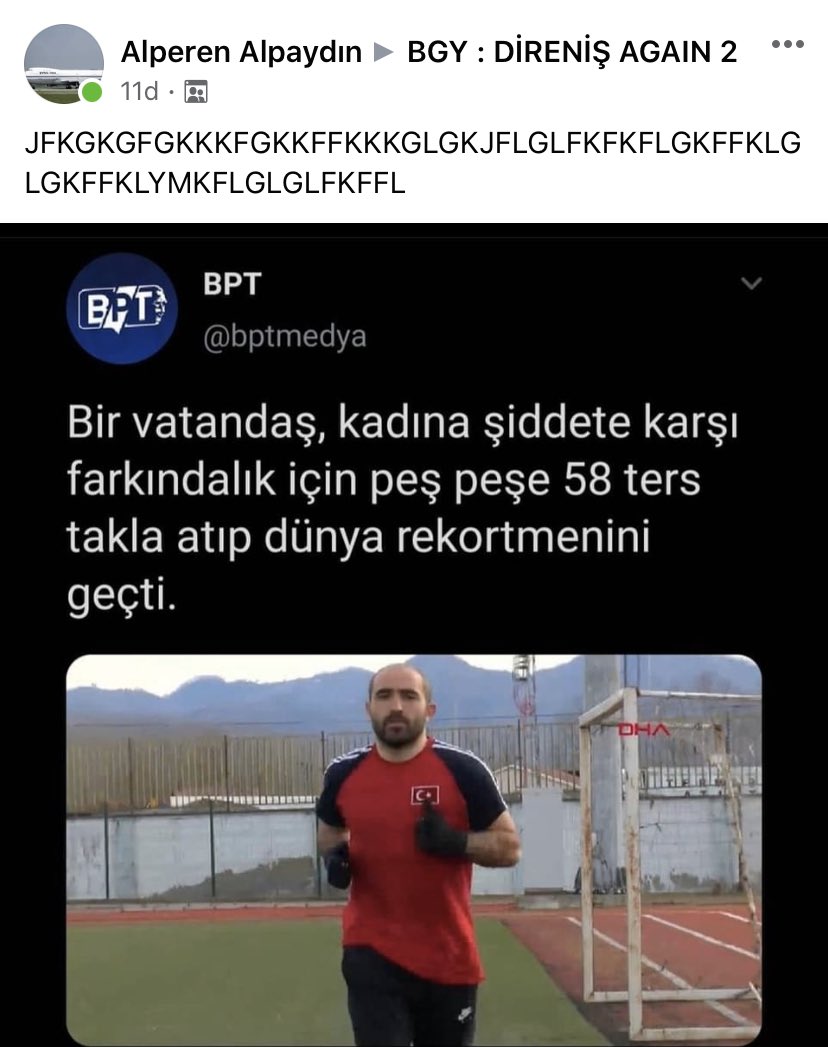 GodlessturtleTr's tweet photo. Düşünsene akşam haberleri izliyor salonda, "yine bir kadına şiddet haberi" diye başlığı gördüğü an takla atmaya başlıyor 10/10 Hareket bunuda kimseye kaptırmadık https://t.co/zWbAA0IckJ