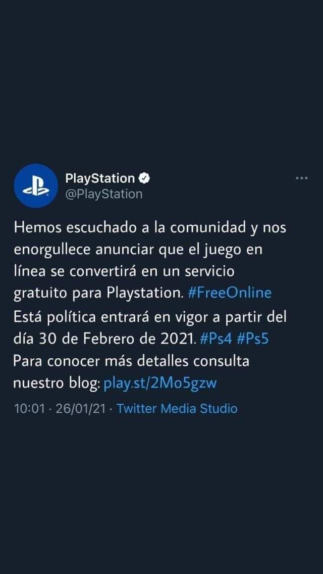 OscarFuentesHe's tweet photo. @PlayStationES esto es verdad? https://t.co/59cB4SeCNU