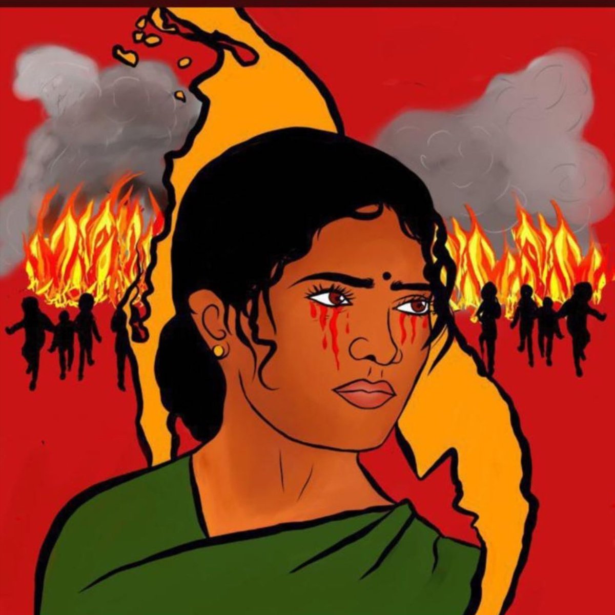 Our National Is Bleeding 🩸 
We Need You Help Today 💪🏼
Not Tomorrow🙏🏽 #GenocideSriLanka 
#srilankaindependenceday