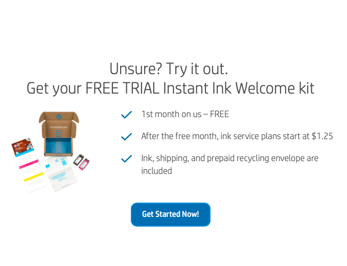 free trial instant ink